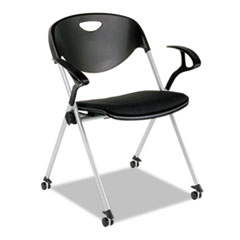 Alera Plus(TM) SL Series Nesting Stack Chair With Arms