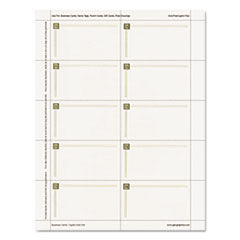 Geographics(R) Capital Gold Foil Design Premium Business Cards