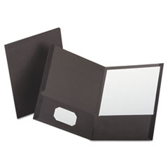 Oxford(TM) Linen Twin-Pocket Folder