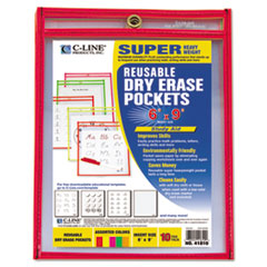 C-Line(R) Reusable Dry Erase Pockets