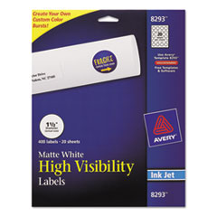 Avery(R) Vibrant Color Printing Mailing Labels