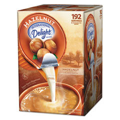 Flavored Liquid Non-Dairy Coffee Creamer, Hazelnut, 0.4375 oz Cups, 192 Cups/CT