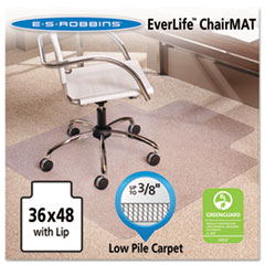 ES Robbins(R) EverLife(R) Moderate Use Chair Mat for Low Pile Carpet