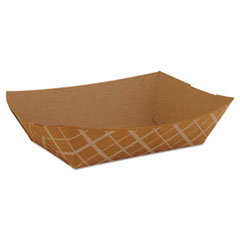 Sch0517 SCT Paper Food Baskets Brown/white Check 2 LB Capacity for sale online 