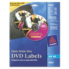 Avery(R) Inkjet DVD Labels