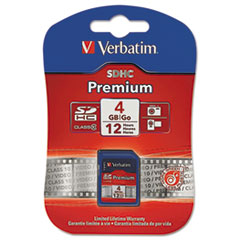 Verbatim(R) Premium SDHC Cards