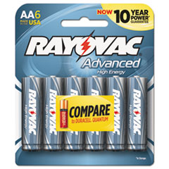 Rayovac(R) Advanced High Energy Alkaline Batteries