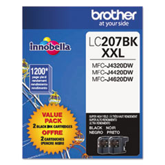Brother LC2072PKS, LC207BK Ink