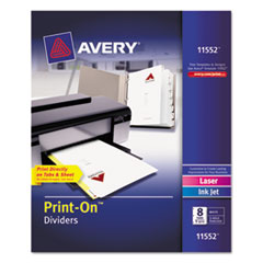 Avery(R) Customizable Print-On(TM) Dividers