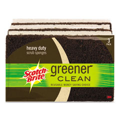Scotch-Brite(R) Greener Clean Heavy-Duty Scrub Sponge