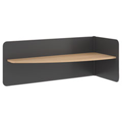 HON(R) Manage(R) Table Desk Metal Divider with Laminate Shelf