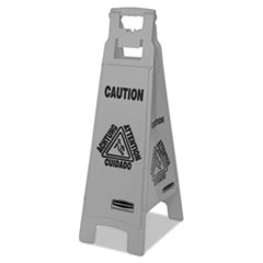 Rubbermaid(R) Commercial Executive 4-Sided Multi-Lingual Caution Sign