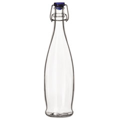 Libbey Glass Water Bottle with Wire Bail Lid