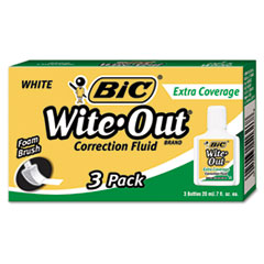 BIC(R) Wite-Out(R) Brand Extra Coverage Correction Fluid