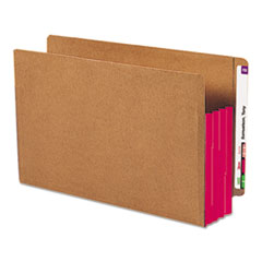 Smead(R) Redrope Drop-Front End Tab File Pockets with Colored Tyvek(R) Gussets