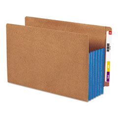 Smead(R) Redrope Drop-Front End Tab File Pockets with Colored Tyvek(R) Gussets