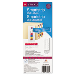 Smead(R) Color-Coded SmartStrip(R) Refill Label Forms