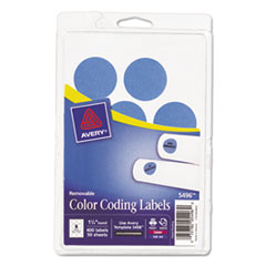 Avery(R) Printable Self-Adhesive Removable Color-Coding Labels