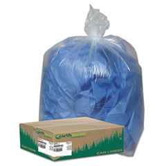 Earthsense(R) Commercial Linear Low Density Clear Recycled Can Liners