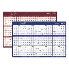 AT-A-GLANCE(R) Reversible Horizontal Erasable Wall Planner