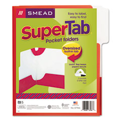 Smead(R) SuperTab(R) Two-Pocket Folder