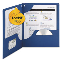 Smead(R) Lockit(R) Two-Pocket Folders in Textured Stock