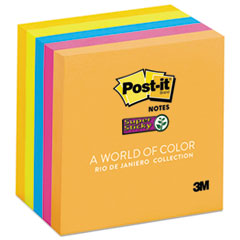 Post-it(R) Notes Super Sticky Pads in Rio de Janeiro Colors