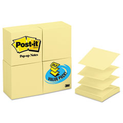 Post-it(R) Pop-up Notes Original Canary Yellow Pop-up Refill