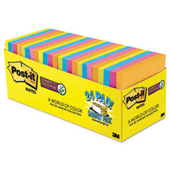 Post-it(R) Notes Super Sticky Pads in Rio de Janeiro Colors