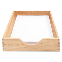 Carver(TM) Hardwood Stackable Desk Trays