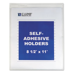 C-Line(R) Self-Adhesive Poly Shop Ticket Holder
