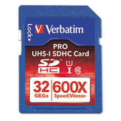 Verbatim(R) Pro 600X SDHC UHS-1 Memory Card