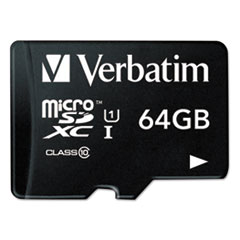 Verbatim(R) microSDXC Card with SD Adapter