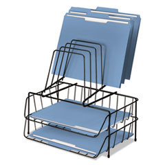Fellowes(R) Wire Double Tray with Step File(R)