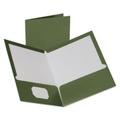 Oxford(TM) Metallic Laminated Twin Pocket Folders