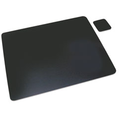 Artistic(R) Leather Desk Pad with Coaster