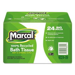 Marcal(R) 100% Recycled Bundle Two-Ply Bath Tissue