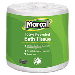 Marcal(R) 100% Premium Recycled Bathroom Tissue