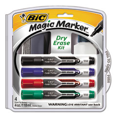 BIC(R) Magic Marker(R) Brand Low Odor AND Bold Writing Dry Erase Marker Kit