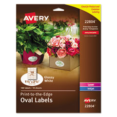 Avery(R) Oval Print-to-the-Edge Labels