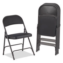 Alera(R) Steel Folding Chair with Two-Brace Support