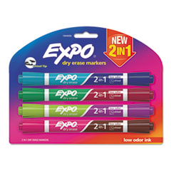 EXPO(R) 2-in-1 Dry Erase Markers