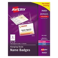 Avery(R) Hanging-Style Name Badges and Holders