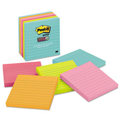 Post-it(R) Notes Super Sticky Pads in Miami Colors