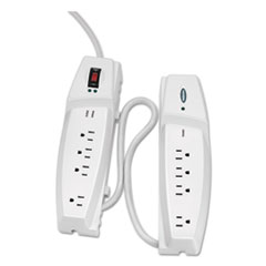 Fellowes(R) Eight-Outlet Split Surge Protector with Phone Protection