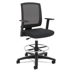 HON(R) VL515 Mid-Back Mesh Task Stool with Fixed Arms