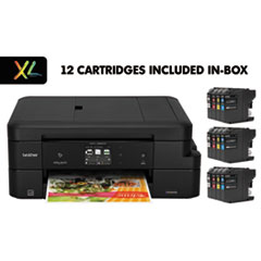 Brother Work Smart(TM) MFC-J985DWXL All-in-One with 12 INKvestment Cartridges