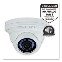 Night Owl Add-On HD Wired Audio-Enabled Security Dome Camera