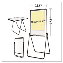 MasterVision(R) Folds-to-a-Table Melamine Easel