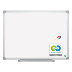 MasterVision(R) Earth Silver Easy-Clean Dry Erase Board